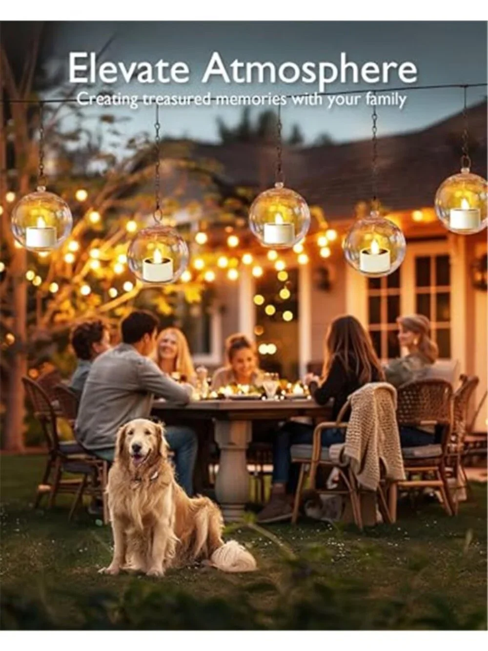 Solar Tea Lights Outdoor Waterproof LED Flameless Candles Warm White Flickering